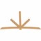 Ekena Millwork Alberta Timber Gable Bracket, Western Red Cedar, 108"W x 72"H x 1 1/2"D x 5 1/2"F, 16/12 Pitch GBW108X72X0206ALB00SWR - alternate 2